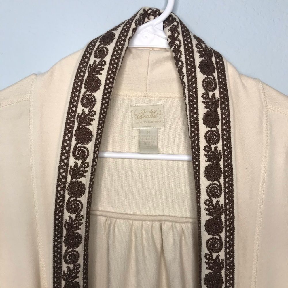 Lucky Brand Whitney Embroidered Cardigan Sweater - Picture 4 of 7
